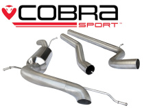 Seat Ibiza Cupra / Boganegra 1.4 TSI 10-14 Catback Sportavgassystem (Ej Ljuddämpat) (Inklusive Race-pipes)Singel-utblås Cobra Sport